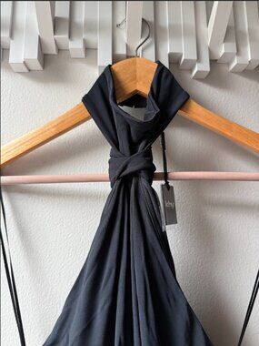 *NWT* Khy Knotted Halter Dress (Size: XS, Color: Black)